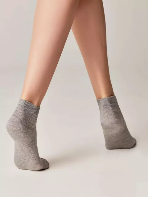 Носки женские esli basic (короткие) 000 серый, 18С-97/1СПЕ, 36-39 (23-25), ESLI,  - 3