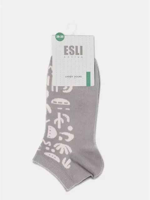 Носки женские esli active (короткие) 534 серый, 22С-42СПЕ, 36-37 (23), ESLI,  - 5