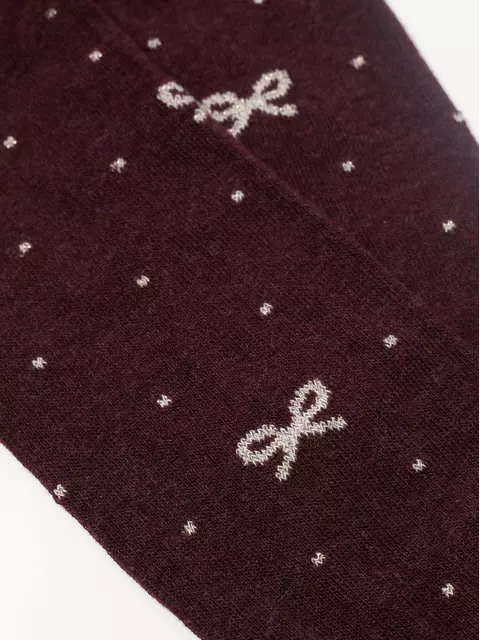 Хлопковые детские колготки tip-top с люрексом 545 бордо, 19С-36СП, 116-122 (18), CONTE-KIDS,  - 4