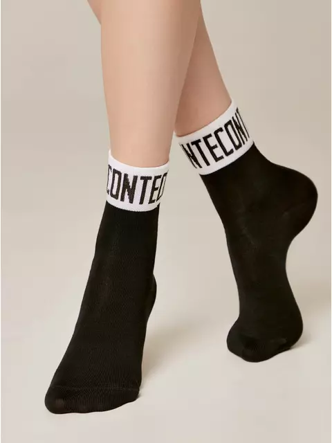 Носки женские (удлиненные) active 273 графит, 21С-24/1СП, 38-39 (25), CONTE ELEGANT,  - 2