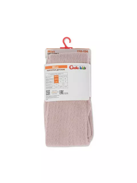Ажурные детские колготки miss 618 пепельно-розовый, 20С-206СП, 104-110 (16), CONTE-KIDS,  - 3