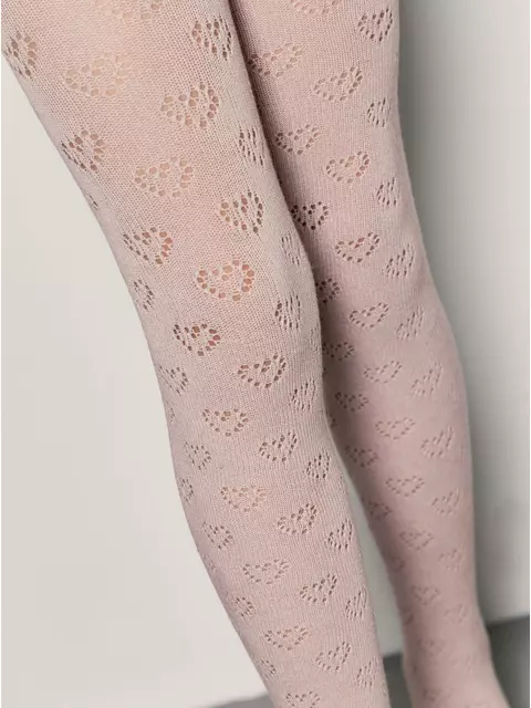 Колготки детские ажурные miss 609 пепельно-розовый, 20С-206СП, 140-146 (22), CONTE-KIDS,  - 2