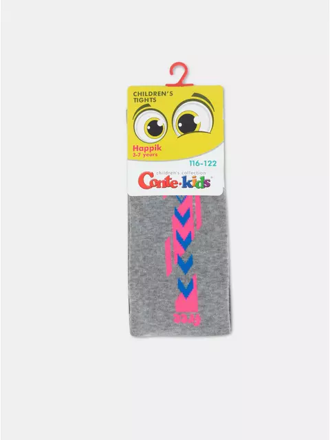 Колготки детские happik 658 серый, 22С-144СП, 116-122 (18), CONTE-KIDS,  - 4