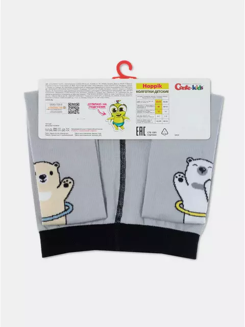 Колготки детские happik 661 светло-серый, 22С-144СП, 104-110 (16), CONTE-KIDS,  - 6