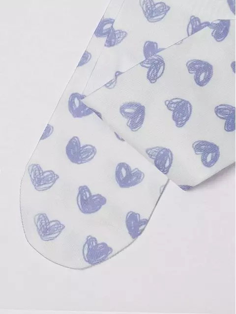 Удлиненные женские носки с хлопком 558 белый-сиреневый, 19С-236/1СП, 38-39 (25), CONTE ELEGANT,  - 4