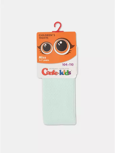 Ажурные детские колготки miss 616 бледно-бирюзовый, 20С-206СП, 92-98 (14), CONTE-KIDS,  - 6