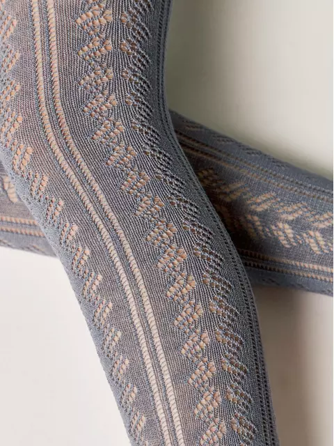 Ажурные детские колготки miss 617 темно-серый, 20С-206СП, 150-152 (22), CONTE-KIDS,  - 3