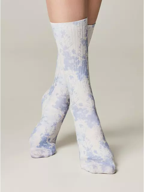 Удлиненные женские носки с хлопком 557 сиреневый, 19С-236/1СП, 36-39 (23-25), CONTE ELEGANT,  - 3