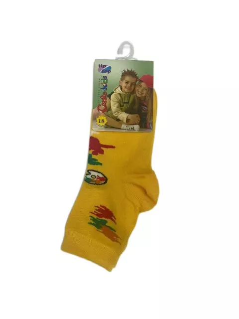 Хлопковые детские носки tip-top 004 желтый, 5С-11СП, 18, CONTE-KIDS,  - 1
