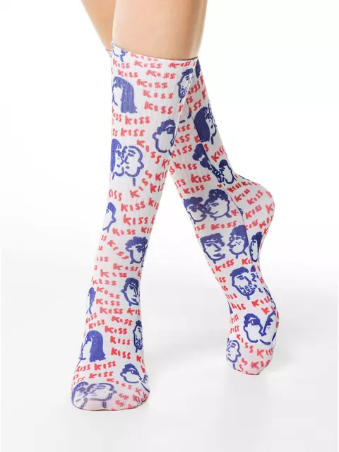 Носки женские хлопковые (3 пары) 754 ассорти, 19С-236/1СП, 36-39 (23-25), CONTE ELEGANT,  - 3