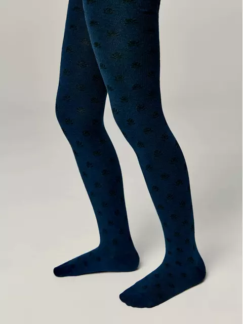 Колготки детские class 654 темно-синий, 23С-1СП, 116-122 (18), CONTE-KIDS,  - 2