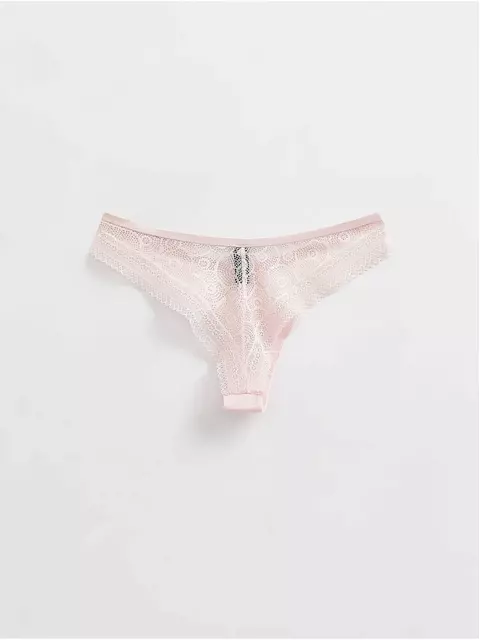 Трусы «бразилиана» из фактурного кружева и хлопка lace twist lbr 1989 sakura, 21С-2006ТСП, 90/XS, CONTE ELEGANT,  - 4