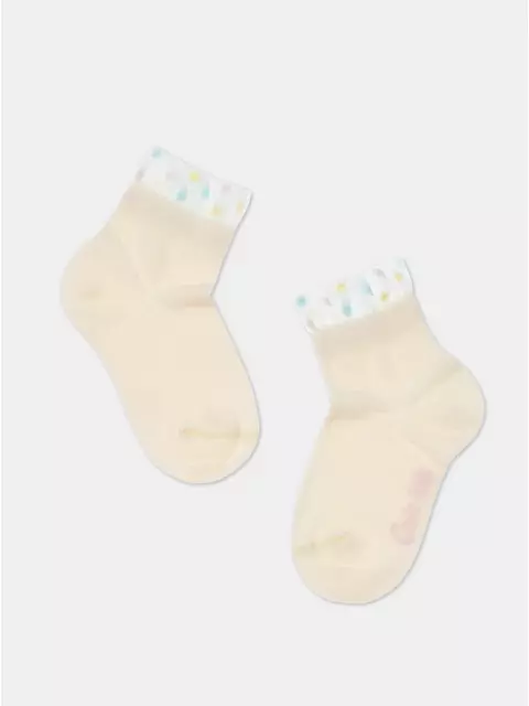 Короткие детские носки с воздушным пикотом tip-top 540 капучино, 20С-86СП, 12, CONTE-KIDS,  - 1