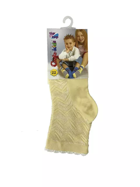 Носки детские conte-kids tip-top (вискоза, с резинкой "пикот") 066 кремовый, , 22, CONTE-KIDS, - 1