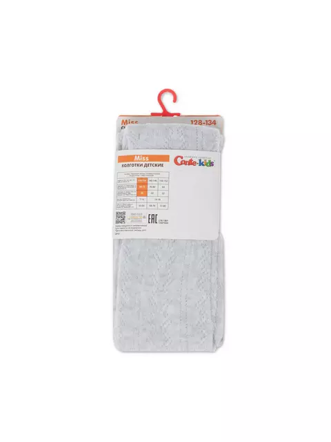 Ажурные детские колготки miss 617 светло-серый, 20С-206СП, 104-110 (16), CONTE-KIDS,  - 3