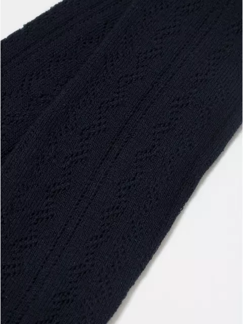 Ажурные детские колготки miss 617 темно-синий, 20С-206СП, 104-110 (16), CONTE-KIDS,  - 2