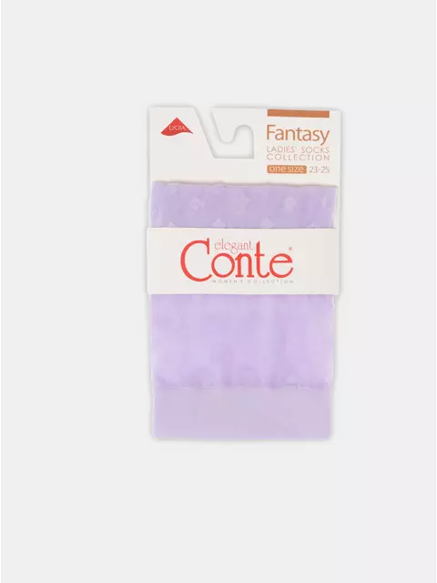 Носки женские в мелкие ромбы fantasy 21с-144сп violet, 21С-144СП, 36-39 (23-25), CONTE ELEGANT,  - 4