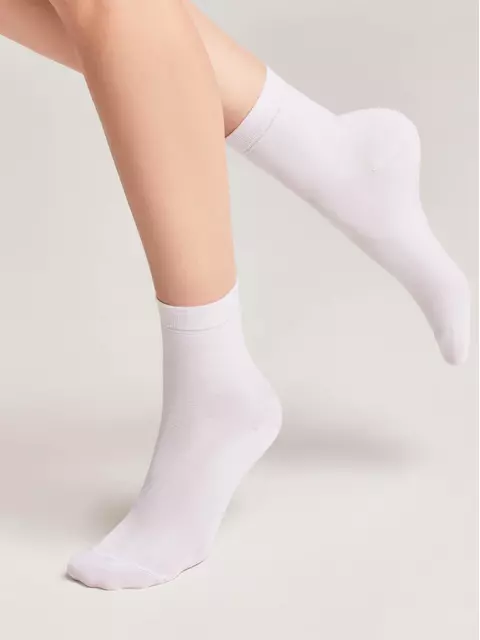 Носки женские вискозные classic (tencel) 000 белый, 22С-77СП, 38-39 (25), CONTE ELEGANT,  - 2