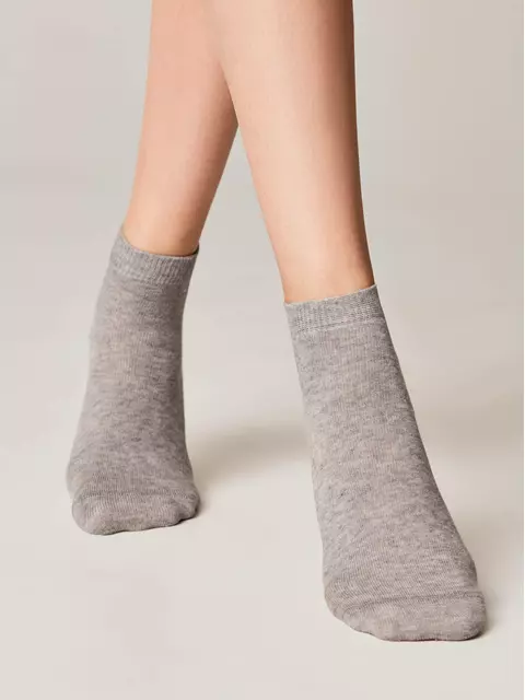 Носки женские esli basic (короткие) 000 серый, 18С-97/1СПЕ, 36-39 (23-25), ESLI,  - 2