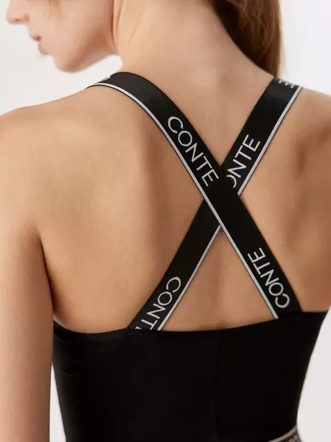 Боди женское с перекрестными бретелями black&white lbt 2248 black, 22С-2221ТСП, 170-88-94/S, CONTE ELEGANT,  - 3