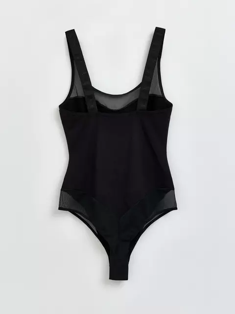 Боди женское из бамбука и эластичной сеточки double conte lbt 2263 black, 22С-2236ТСП, 170-84-90/XS, CONTE ELEGANT,  - 4