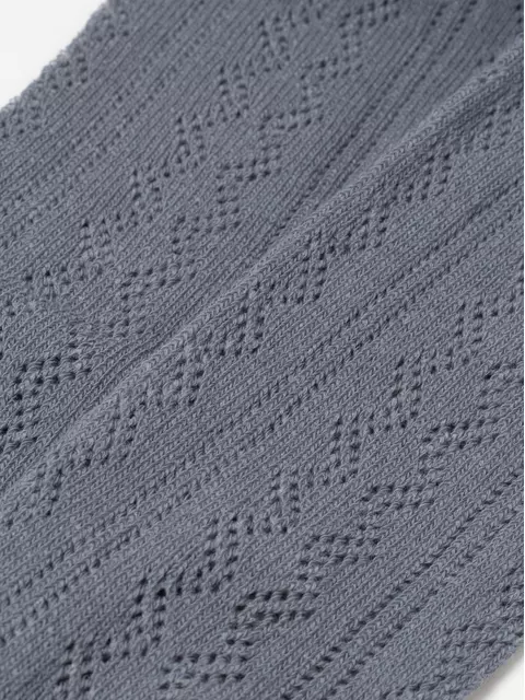 Ажурные детские колготки miss 617 темно-серый, 20С-206СП, 150-152 (22), CONTE-KIDS,  - 4