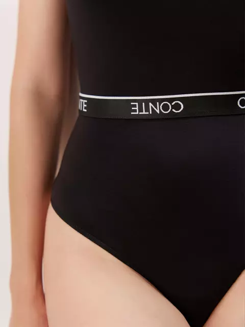 Боди женское с перекрестными бретелями black&white lbt 2248 black, 22С-2221ТСП, 170-88-94/S, CONTE ELEGANT,  - 2