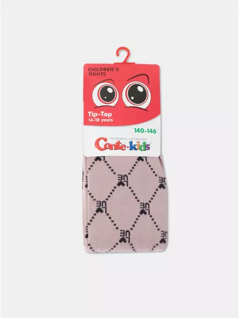Колготки детские tip-top 634 пепельно-розовый, 4С-04СП, 150-152 (22), CONTE-KIDS,  - 3