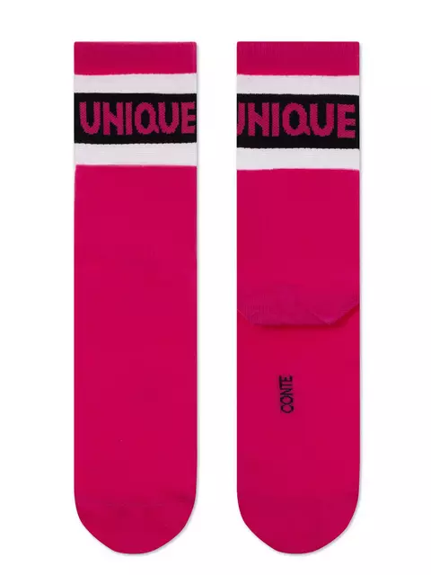 Удлиненные женские носки с полосками из прозрачной сетки active 156 фуксия, 19С-77/1СП, 38-39 (25), CONTE ELEGANT,  - 4