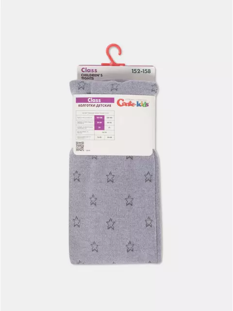Колготки детские class 650 светло-серый, 23С-1СП, 128-134 (20), CONTE-KIDS,  - 4