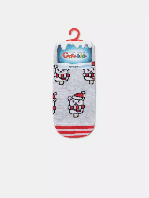 Носки детские новогодние new year 951 светло-серый, 21С-67СП, 13-14, CONTE-KIDS,  - 6