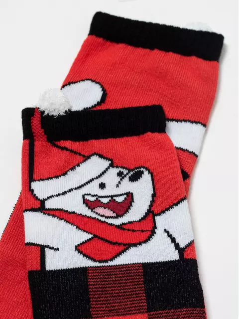 Новогодние детские носки new year 949 красный, 21С-67СП, 20-22, CONTE-KIDS,  - 2