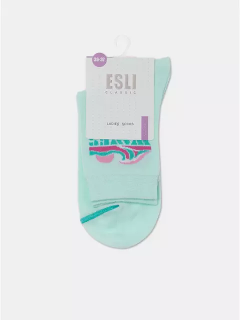 Носки женские хлопковые esli classic 531 бледно-бирюзовый, 21С-69СПЕ, 38-39 (25), ESLI,  - 6