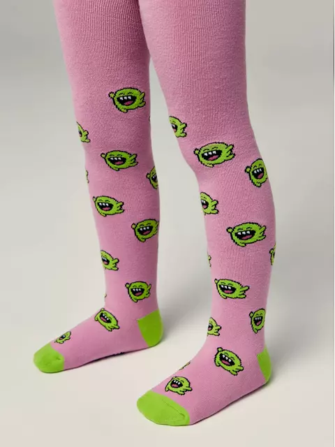 Теплые махровые детские колготки sof-tiki (махровые внутри) 644 мальва, 7С-38СП, 104-110 (16), CONTE-KIDS,  - 3