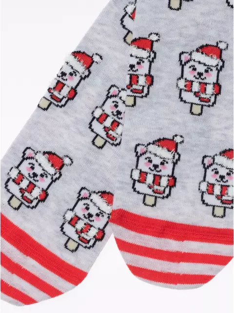 Новогодние женские носки conte new year 951 светло-серый, 22С-26СП, 36-39 (23-25), CONTE ELEGANT,  - 2