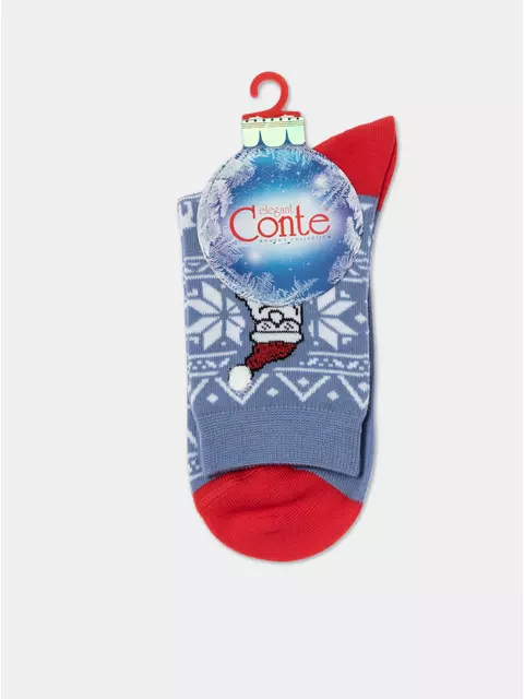 Носки женские new year 948 светлый джинс, 19С-86СП, 36-39 (23-25), CONTE ELEGANT,  - 3