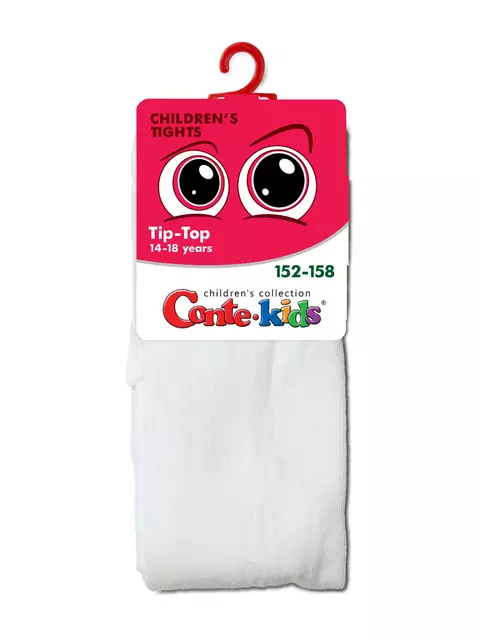 Подростковые колготки tip-top (однотонные) 000 белый, 17С-149СП, 152-158 (23), CONTE-KIDS,  - 2