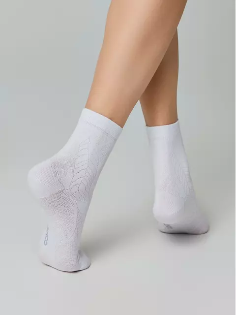 Носки женские хлопковые classic 530 белый, 15С-15СП, 36-37 (23), CONTE ELEGANT,  - 2