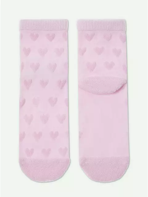 Махровые женские носки из хлопка с объемными рисунками conte comfort 549 светло-розовый, 23С-17СП, 36-37 (23), CONTE ELEGANT,  - 4