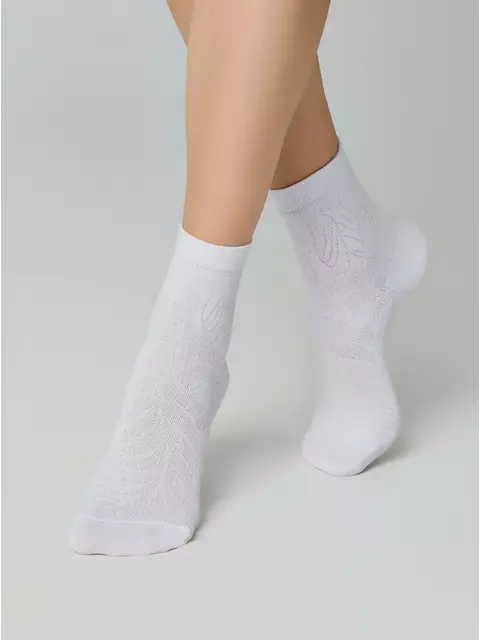 Носки женские хлопковые classic 530 белый, 15С-15СП, 36-37 (23), CONTE ELEGANT,  - 5