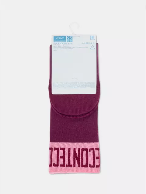 Носки женские вискозные (удлиненные) active 273 лиловый, 21С-24/1СП, 36-37 (23), CONTE ELEGANT,  - 6