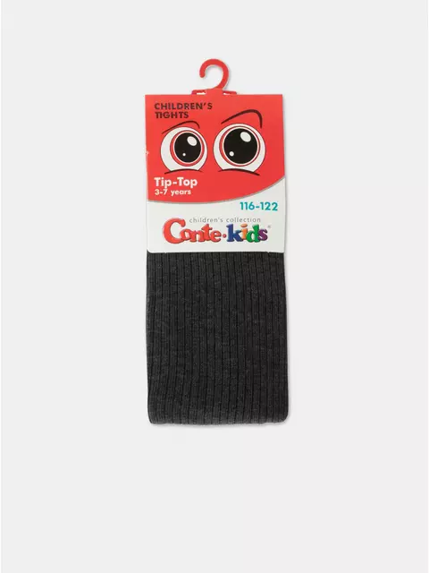 Колготки детские (однотонные) tip-top 566 темно-серый, 4С-02СП, 150-152 (22), CONTE-KIDS,  - 2