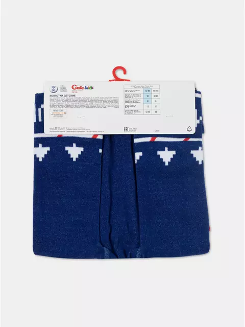 Новогодние детские колготки new year 668 синий, 21С-31СП, 92-98 (14), CONTE-KIDS,  - 5