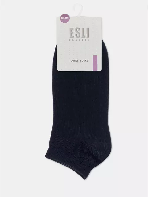 Носки женские esli classic (короткие) 000 темно-синий, 14С-116СПЕ, 38-39 (25), ESLI,  - 5
