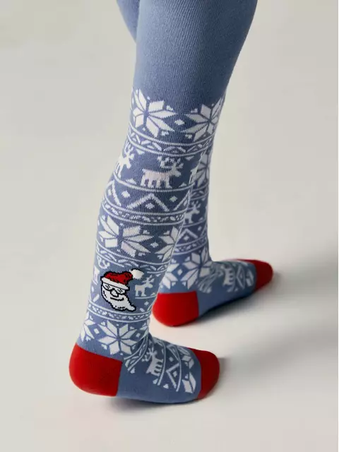 Колготки детские new year 666 светлый джинс, 23С-65СП, 92-98 (14), CONTE-KIDS,  - 3