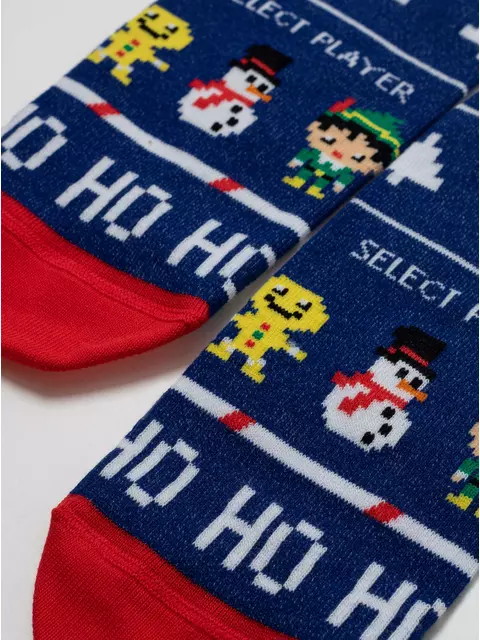 Новогодние детские носки new year 950 синий, 21С-67СП, 13-14, CONTE-KIDS,  - 2
