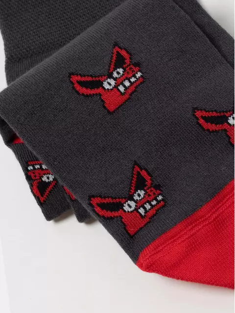 Хлопковые мужские носки diwari happy с рисунками 193 темно-серый, 17С-151СП, 44-45 (29), DIWARI,  - 3