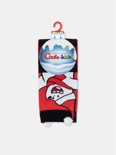 Новогодние детские носки new year 949 красный, 21С-67СП, 20-22, CONTE-KIDS,  - 3