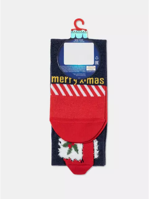 Новогодние мужские носки diwari new year 949 красный, 21С-71СП, 42-45 (27-29), DIWARI,  - 4