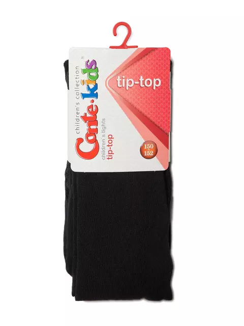 Детские колготки tip-top (однотонные) 000 черные, 4С-01СП, 140-146 (22), CONTE-KIDS,  - 2